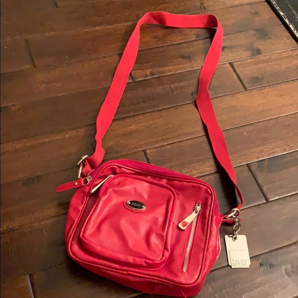 Tyler Rodan Red Crossbody Bag